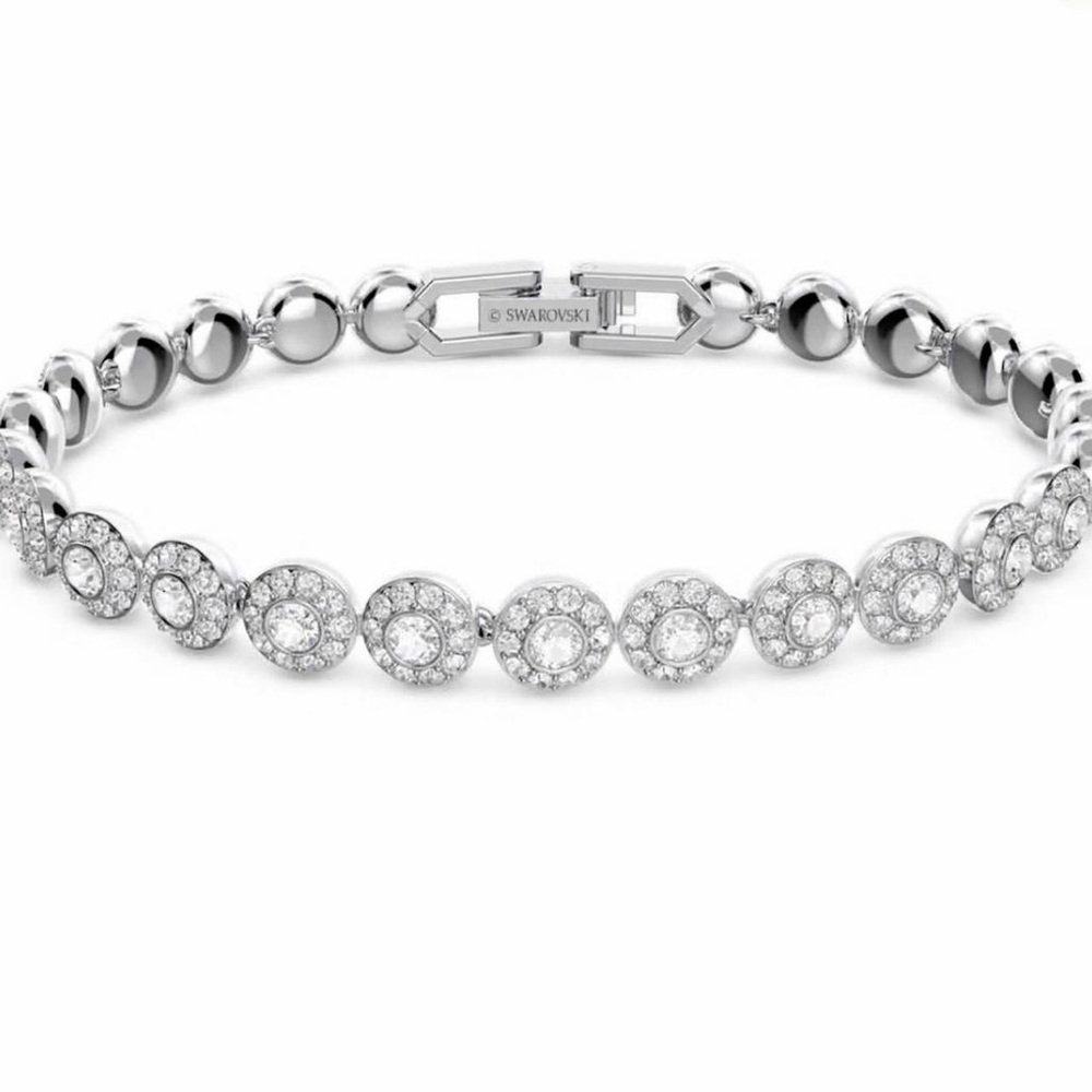 Swarovski Silver Bracelet with Dazzling Crystals